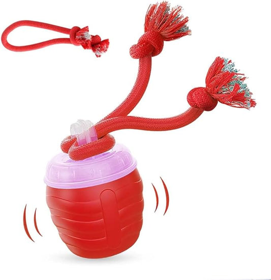 Interactive Dog Toys, 2025 New Motion Activated Cat Balls with 360° Smart Automatic Rolling Moving for Bored Pet Cats Dogs (Red)