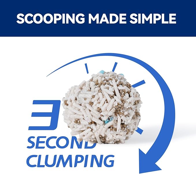 OPET Mixed Tofu Cat Litter -Strong Clumping Litter, Mixed Tofu and Bentonite, 99.9% Dust Free and Flushable Cat Litter, Natural Sustainable Ingredients Odor Control, Low Tracking (18LB, Green Tea)