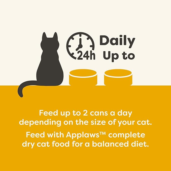 Applaws Natural Wet Canned Cat Food, Limited and Natural Ingreidents, High Protein with No Artificial Additives, Chicken Selection in Broth Cans (36 x 2.47oz Cans)