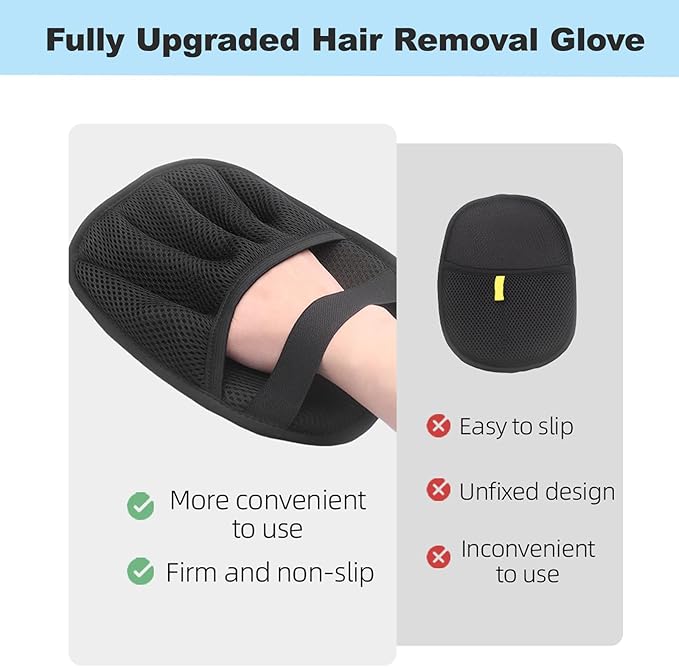 1PCS Pet Hair Removal Glove, Reusable Electrostatic Dogs Hair Removal Tool for Couch, Furniture, Carpet, Car Seat, Clothes