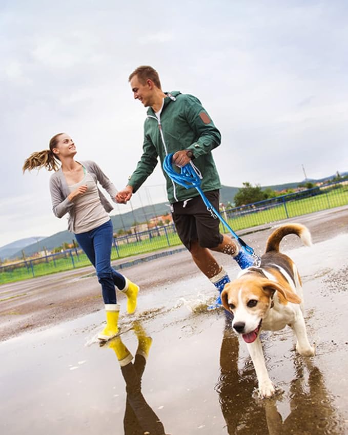 100FT Extra Long Leashes for Dog Training, Reflective Threads Check Cord Recall Training Agility Dog Lead for Large Medium Small Dogs, Dog Tie-Out Cable Great for Playing, Camping, or Backyard