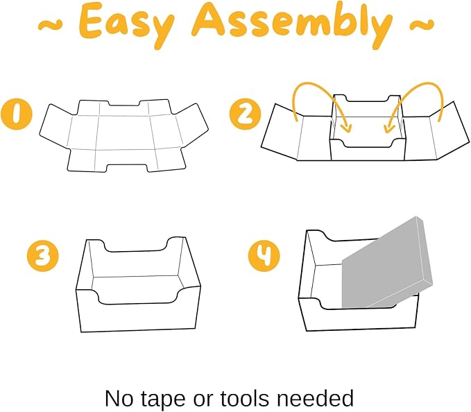 Hide & Scratch Cardboard Cat Scratcher Box & Bed - Dark Grey Diamond (+ 3 Refill Pads) | Double-Sided Corrugated Pad for Indoor Cats | Refillable Scratching Board Toy for Play & Furniture Protection