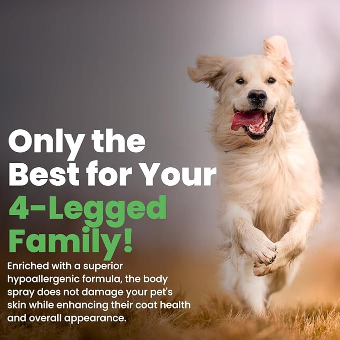 Best Shot Scentament Spa Botanical Body Splash, Body Spray Conditioner for Pets, Cat and Dog Cologne Spray, Alcohol-Free, Ready-to-Use Detangler Spray, Pina Colada, 8 Oz.