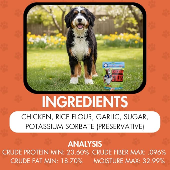Bully Boy's Famous Chicken Sticks Dog Treats | Free from Wheat, Corn, Soy, or Gluten | USA Sourced Ingredients | with Smokehouse Chicken | Made in Utah | 15 oz - 3 Pack