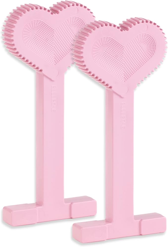 Bullibone Nylon Dog Chew Toy for Aggressive Chewers - Dental Hygiene Bone with Peppermint Flavor, Durable Tough Chew Toys for Large Dogs, Indestructible Dog Bone - 2 Pack