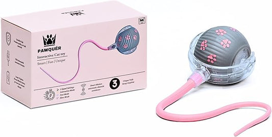 Interactive Cat Toys for Indoor Cats | Premium Quality with 3 Detachable Tails | Automatic Speed Modes with Real-Motion Movement | Rechargeable | Fun for Bored Adult Cats and Kittens