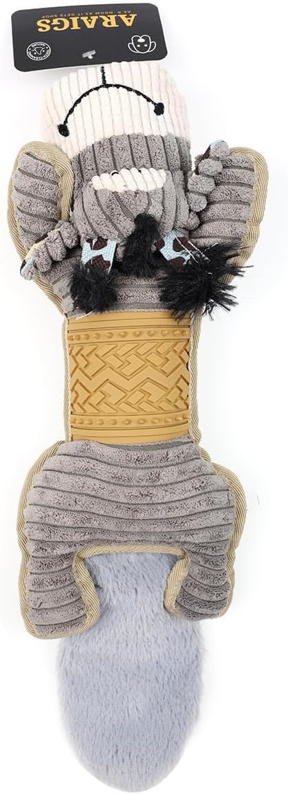 Pet Companion Squeaky Plush Toy - Comforting Dog & Cat Plush Toys with Squeaker, Soft Cuddly Companion for Anxiety Relief, Training & Play - Premium Quality Pet Toys 4 Pack