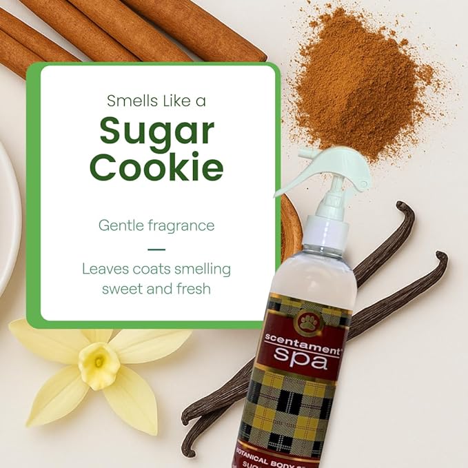 Best Shot Scentament Spa Botanical Body Splash for Dogs & Cats, Dog Cologne, Deodorizing Spray, Conditioning Pet Grooming Mist & Dog Detangler Spray, Apricot Lily Scent, 8 fl oz