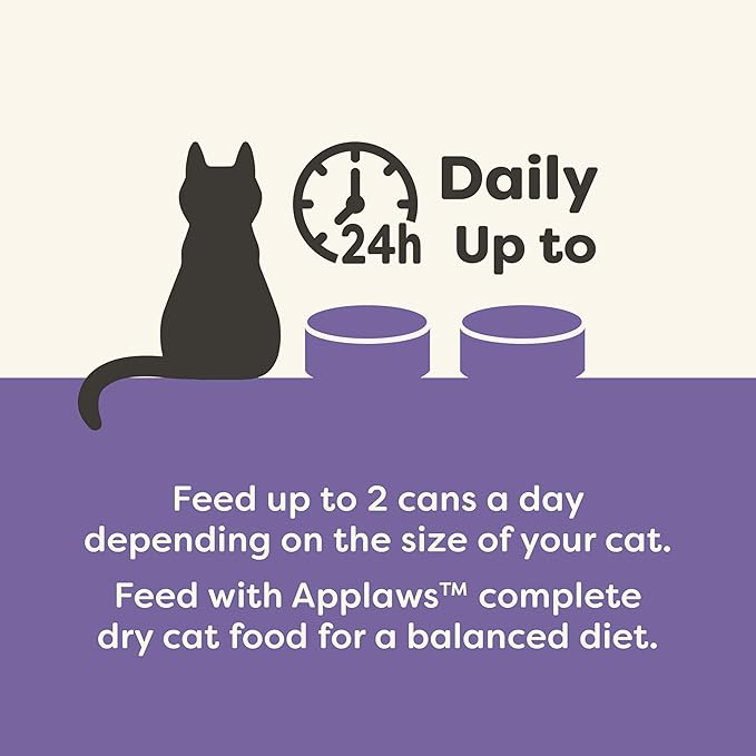 Applaws Natural Wet Canned Cat Food, Limited and Natural Ingredients, High Protein with No Artificial Additives, Variety Pack in Broth (16 x 2.47oz Cans)