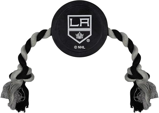 Pets First NHL Los Angeles Kings Puck Toy for Dogs & Cats. Play Hockey with Your Pet with This Licensed Dog Tough Toy Reward!