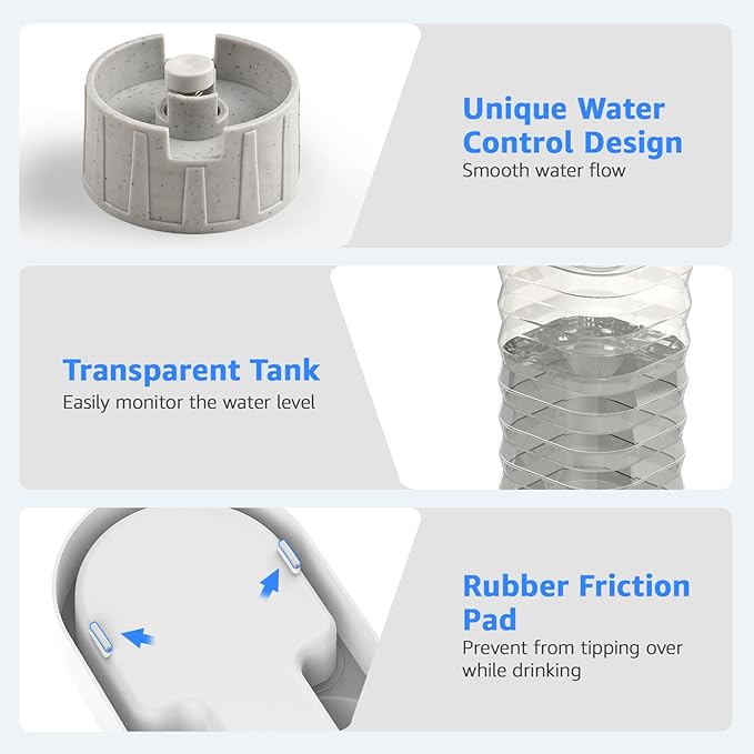 Gravity 4.5L Dog and Cat Water Bowl Dispenser, Automatic Stainless Steel Dog Water Bowl, 100% BPA-Free, Self-Filling Large Capacity Pet Water Feeder for Dogs and Cats