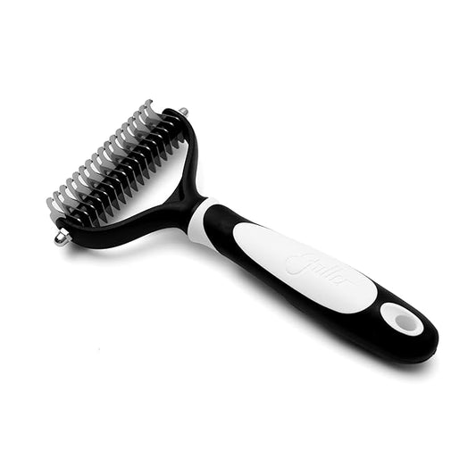 Fuller Brush Pet Dematting Comb – Stainless Steel Blades Remove Tangles, Knots & Mats – Safe for Dogs & Cats with Sensitive Skin – Comfortable Grip, Easy Grooming Tool