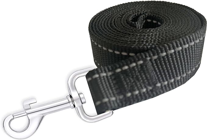 Reflective Dog Leash 4Ft /5 Foot /6 Feet Long, 1 Inch Wide, for Small and Medium Dogs