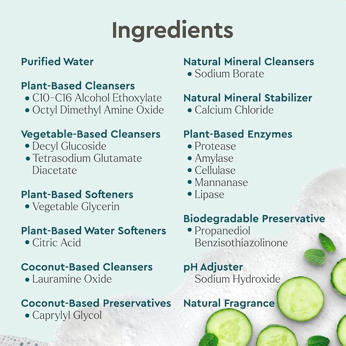 Puracy Pet Stain and Odor Remover - Enzyme Cleaner for Dog Urine and Poop Carpet - Cat Pee Enzyme Cleaner for Cat Urine - Cucumber & Mint, 48oz