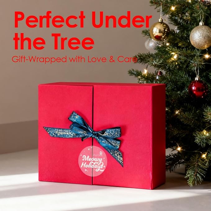 Mooncat Waterless Shampoo, Paw Balm & Dental Wipes – Cat Grooming Kit – Best Stocking Stuffers for Women, Mom & Pet Lovers – Christmas Set