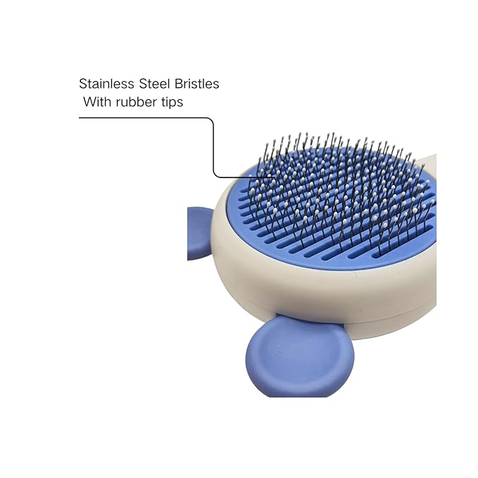 Cat Grooming Brush for Indoor Cats, Suitable for Long-haired or Short-haired Cats, Cat Hair Brush,Dog, Kittens, Rabbits Massage to Remove Loose Fur, Blue