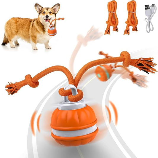 Peppy Pet Ball for Dogs, Dog Interactive Toys,Motion Activate Rolling Ball for Puppy/Small Dogs, Automatic Moving Toy,USB Rechargeable