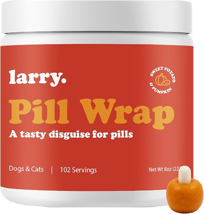 Sweet Potato Pill Wrap for Dogs - Pumpkin Moldable Paste - Hide Dog Medication Pouches - Medicine Treats Pill Hider - 102 Servings - 8 oz - Made in USA