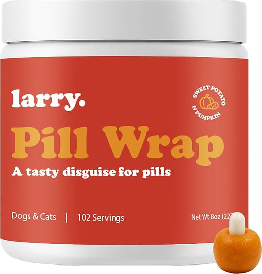 Sweet Potato Pill Wrap for Dogs - Pumpkin Moldable Paste - Hide Dog Medication Pouches - Medicine Treats Pill Hider - 102 Servings - 8 oz - Made in USA