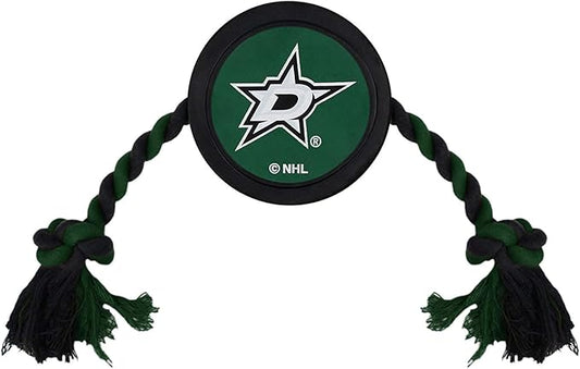 Pets First NHL Dallas Stars Puck Toy for Dogs & Cats. Play Hockey with Your Pet with This Licensed Dog Tough Toy Reward!