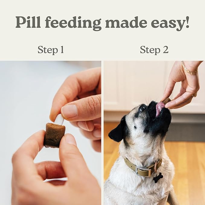 Earthly Pill Buddy Naturals - Duck (Chicken-Free) Pill Hiding Treats for Dogs - Pill Pocket for Any Size Medication - 30 Servings
