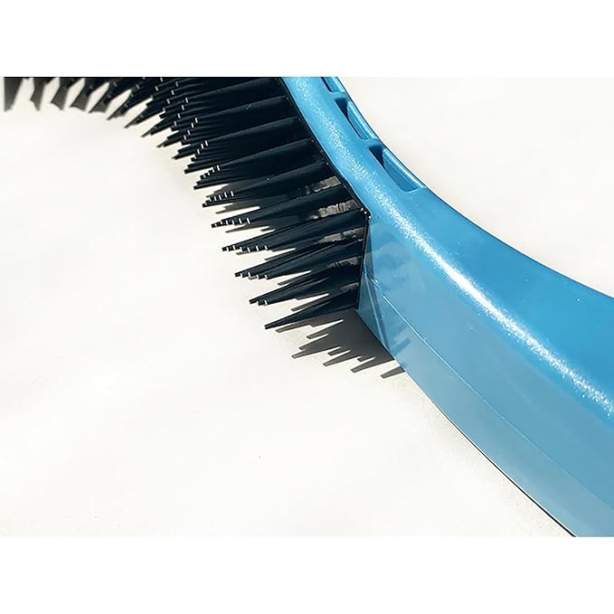 Cat Brush, Blue. Designed for Comfort, Created for Results. This innovative grooming brush features multi contoured shapes that gently adapt to your cats body for stress free grooming.