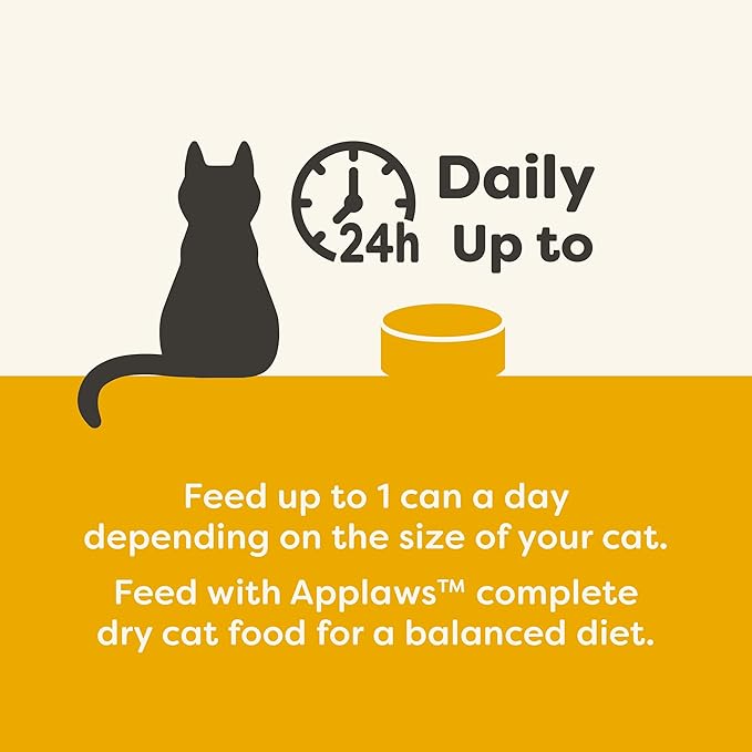 Applaws Natural Wet Canned Cat Food, Limited and Natural Ingredients, High Protein with No Artificial Additives, Chicken Breast & Tuna Fillet in Broth (24 x 5.5oz Cans)