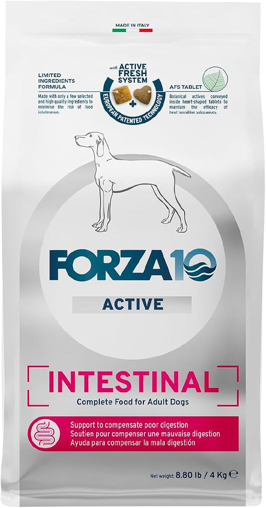 Forza10 - Dog Food, Limited Ingredient Dog Food for Healthy Digestion and Sensitive Stomach, Non-GMO, Fish Flavor, Made in Italy (8.8 lb)