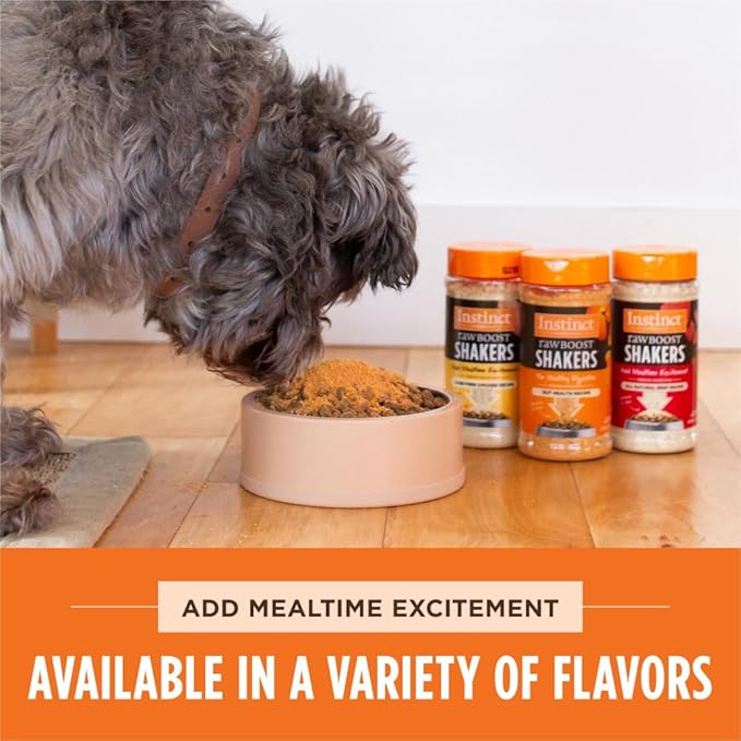 Instinct Raw Boost Shakers, Freeze-Dried Powder, Dog Food Topper - Chicken, 5.5 oz. Bottle