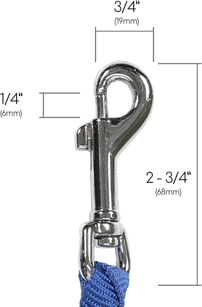 Caldwell's Pet Supply Co. Dual Dog Leash, Double Dog Leash for Two Dogs, Tangle Free, Heavy Duty Double Ended Tandem Leashes with Padded Handle, Tangle-Free Swivel, for Small, Medium or Large Dogs