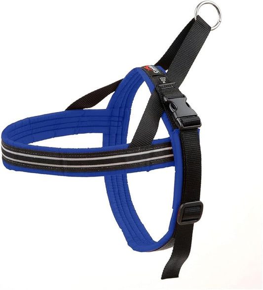 ComfortFlex Sport Dog Harness – No-Choke, Fully Padded, Non-Chafing Harness with Control Handle – Reflective, Lightweight, Adjustable for Active Dogs - Small, Mariner Blue