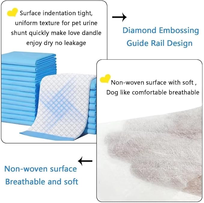 Puppy Pee Pads for Dogs 24"x36" 25 Count, Large Dog Pee Pads, Leak-Proof & Super Absorbent Dog Pee Pads, Thicken Disposable Potty Pads Puppy Training Pads for Cats Rabbits