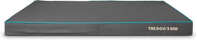 The Dog’s Bed Orthopedic Memory Foam Dog Bed, XXL Grey/Blue, Pain Relief for Arthritis, Hip & Elbow Dysplasia Post Surgery, Lameness, Supportive Calming, Waterproof Washable Cover, Veterinary Approved