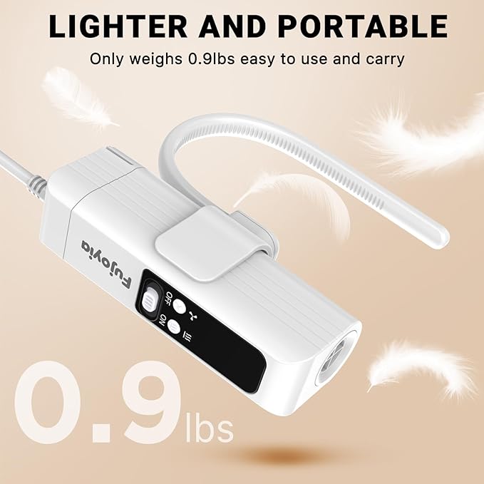 Pet Hair Dryer, Dog Dryer 1000W Powerful Blower with Hanging Neck Strap & Stand, 3 Heat/Speed, Brushless Motor for Fast Drying, Negative Ion, Ultra Lightweight for Home & Travel Grooming