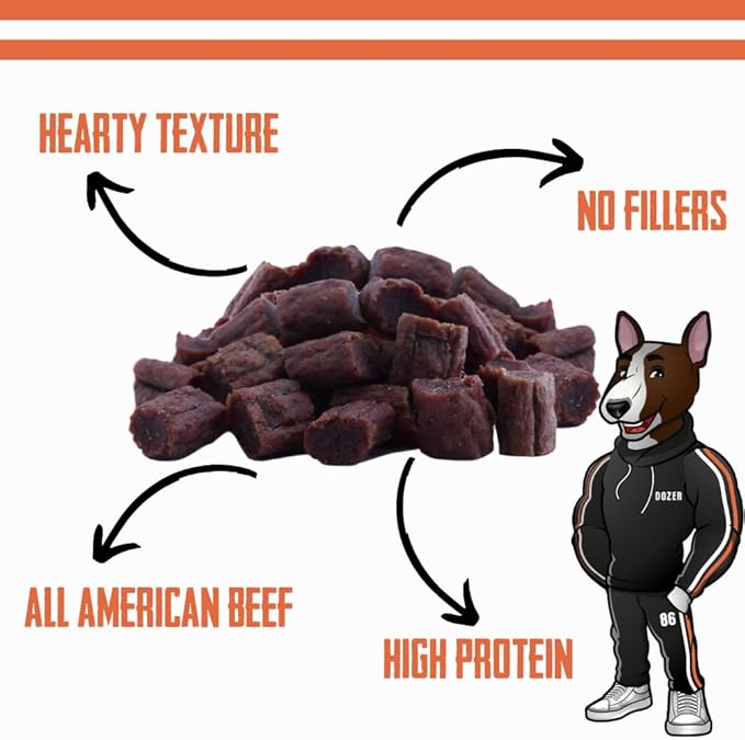 Bully Boy's Famous Mini Beef Training Nibs Dog Treats | Free from Wheat, Corn, Soy, or Gluten | USA Sourced Ingredients | with Smokehouse Beef | Made in Utah | 7 oz - 1 Pack