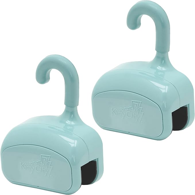 Kitty City Over The Door Cat Scratcher Clip – Space Saving Vertical Scratching Pad Holder for Cats – Protect Furniture & Doors – Fits Most Standard Scratch Pads – Easy Hook On Setup