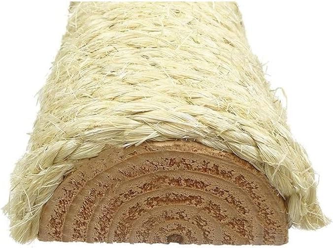 Coastal Charm Premier Triple Cat Scratcher - Multi-Surface Scratching Post with Sisal, Wood, and Carpet Brown