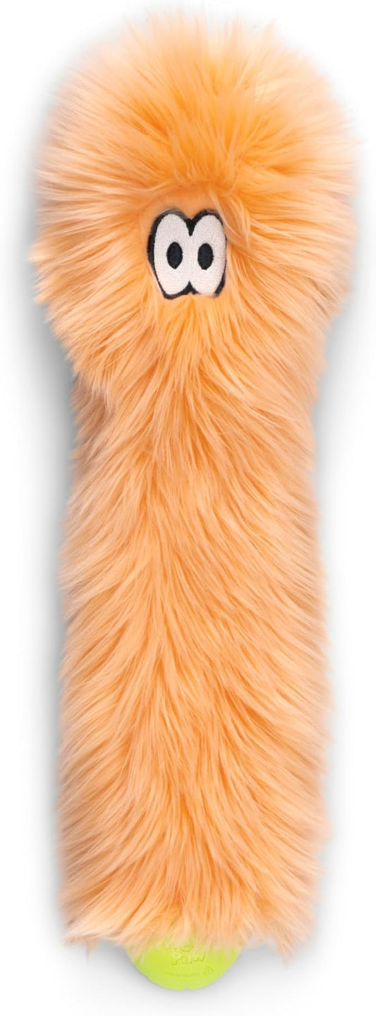 WEST PAW Rowdies Sven Durable Plush Dog Toy with HardyTex Reinforced Seams Squeaker - Soft Plush Exterior Hand Sewn by Skilled Artisans and Made in USA for Dogs - Citrus