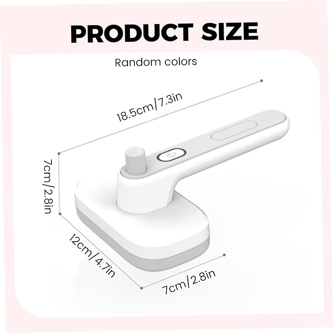 Cat Brush Antistatic Soft One-Touch Self-Cleaning Cat Hair Removal Ion Generator Pet Brush Hair Removal for Shedding Grooming Dog Pet Comb.-