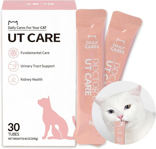 Doctor By UT Care Cat UTI Kidney Support Urinary Supplement Cranberry Treatment for Cats Renal Health with Pacran, Quercetin, Taurine lickable Formula Individually Packaged (1 Pack)
