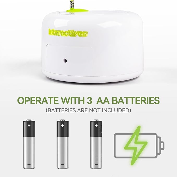 ALL FOR PAWS Interactive Cat Toy, Automatic Cat Toys with Moving Insects for Indoor Bored Cats, Fun Kitten Toy with Motion Sensor, Teaser Flying Feather Wand, Replacement Insect Toy