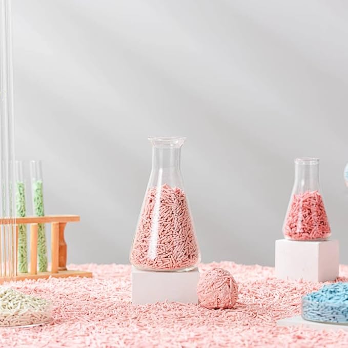 Michu Tofu Cat Litter Natural Clumping Tofu Cat Litter, Fast Clumping and Easily Scoop-able 5.5lb/88oz 5 Scents - Ocean Fresh, 8 Pack