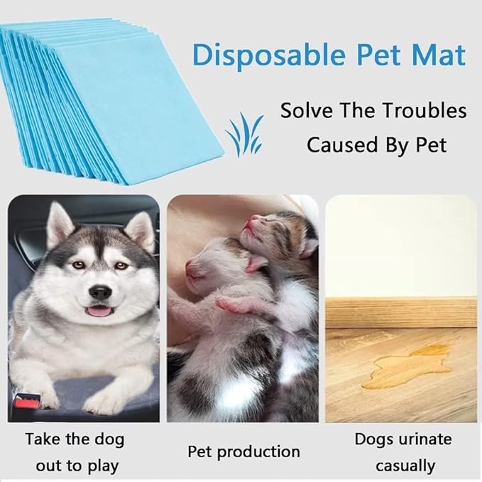 Puppy Pee Pads for Dogs 24"x36" 25 Count, Large Dog Pee Pads, Leak-Proof & Super Absorbent Dog Pee Pads, Thicken Disposable Potty Pads Puppy Training Pads for Cats Rabbits