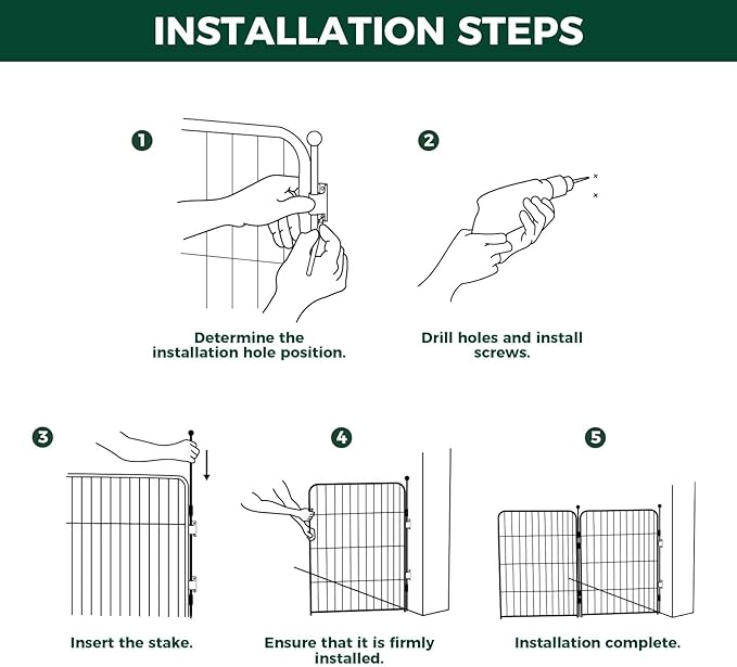 FXW Homeplus Unleashed Indoor Dog Playpen - Stress-Free and Safe Play, Heavy Duty 32 Inch 8 Panels with Fence-to-Wall Anchor (Pack of 4) for Small and Medium Dogs, White│Patented