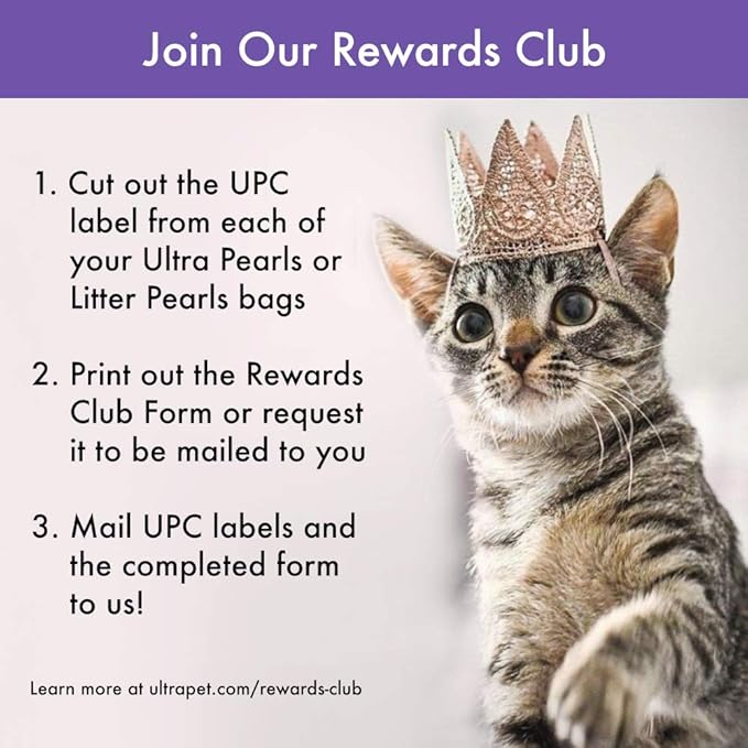 Ultra Pet Clumping Crystal Cat Litter, White Crystals with Multicolor Crystals, 5 Lbs (Pack of 2)