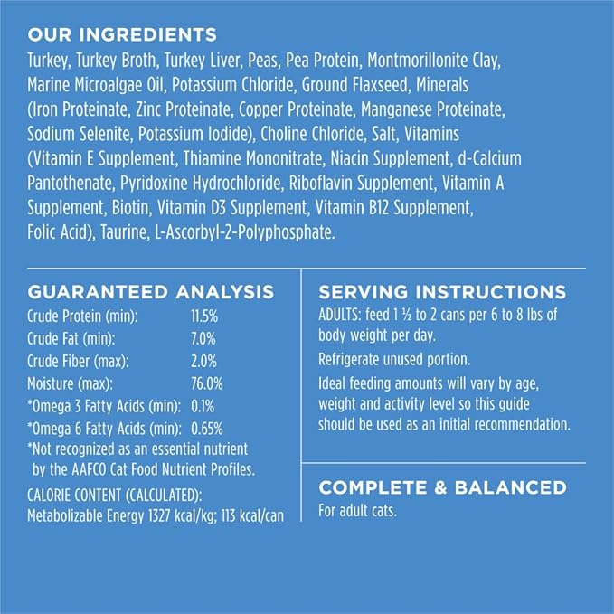 Instinct Limited Ingredient Diet, Natural Wet Cat Food, Grain Free Recipe - Real Turkey, 3 Ounce (Pack of 24)