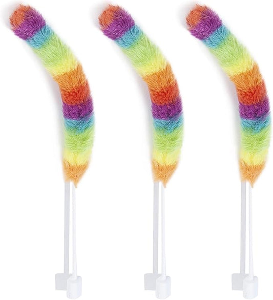 Interactive Cat Toys for Indoor Cats,Replacements(3 Plush Tail Wands)