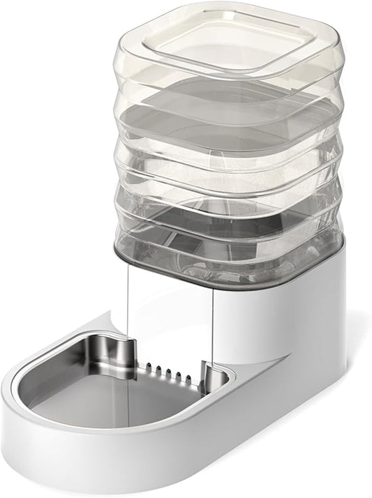 Gravity 4.5L Dog and Cat Water Bowl Dispenser, Automatic Stainless Steel Dog Water Bowl, 100% BPA-Free, Self-Filling Large Capacity Pet Water Feeder for Dogs and Cats