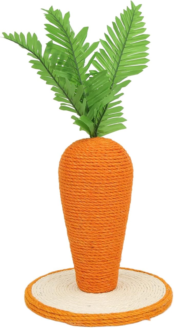 Cat Scratching Post, Vertical Carrot Cat Climbing Frame, Kitten Training Climbing Frame for Indoor Cats and Kittens