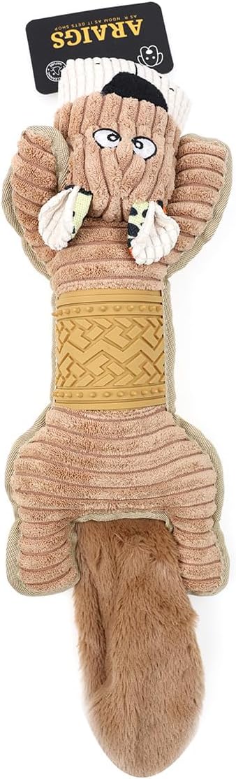 Pet Companion Squeaky Plush Toy - Comforting Dog & Cat Plush Toys with Squeaker, Soft Cuddly Companion for Anxiety Relief, Training & Play - Premium Quality Pet Toys 4 Pack